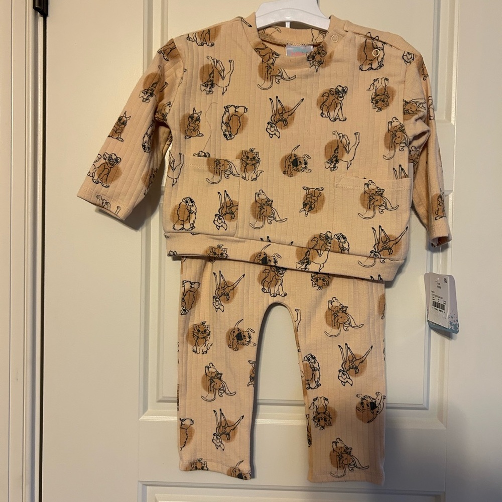 #1 - NWT Disney Kids Pajamas with Animal Print